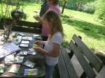 Selecting seed packets for the community garden